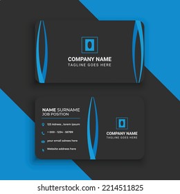 Modern business card. Simple business card design. Creative and elegant business card design. Simple business card template.