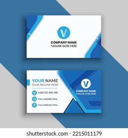 Modern business card. Simple business card design. Creative and elegant business card design. Simple business card template.