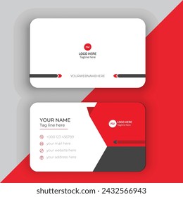 Modern business card. Simple business card design. Creative and elegant business card design. Simple business card template design.