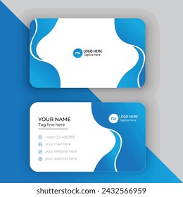 Modern business card. Simple business card design. Creative and elegant business card design. Simple business card template design.