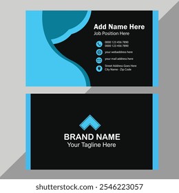 Modern business card. Simple business card design.