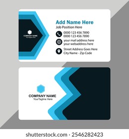 Modern business card. Simple business card design. Creative and elegant business card design. Simple business card template design.