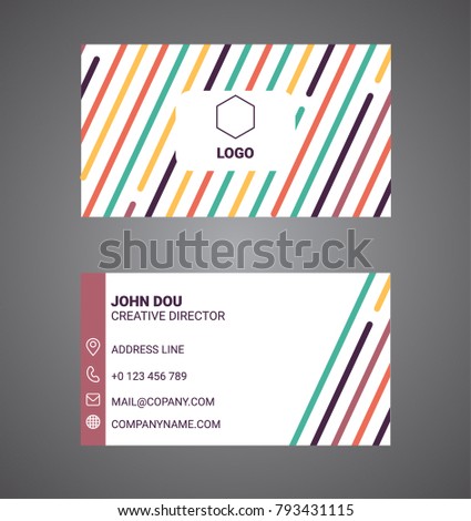 Modern business card template