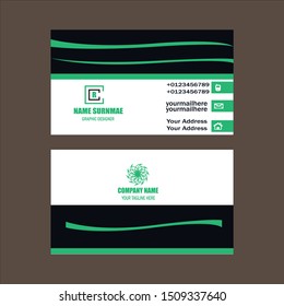 Modern business card template, background, Vector, illustration, abstract design for company