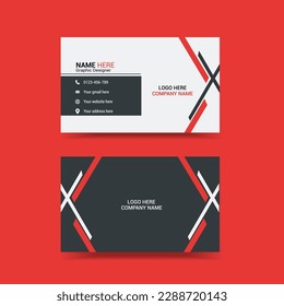 Modern business card template for corporate business.