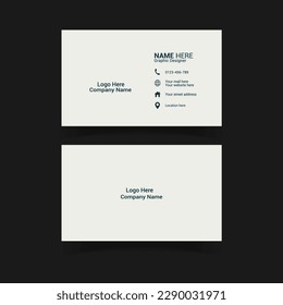 Modern business card template for corporate business.