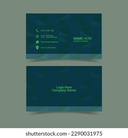 Modern business card template for corporate business.
