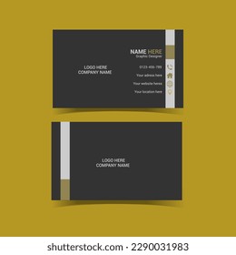 Modern business card template for corporate business.