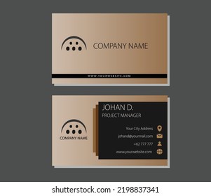 Modern business card template. Decoration name card design