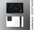 gold business card design