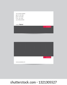 Modern business card template design. With inspiration from the abstract. Contact card for company. Vector illustration. - Vector 