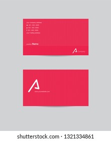 Modern business card template design. With inspiration from the abstract. Contact card for company. Vector illustration. - Vector 