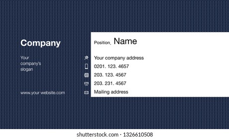 Modern business card template design. With inspiration from the abstract. Contact card for company. Vector illustration. - Vector