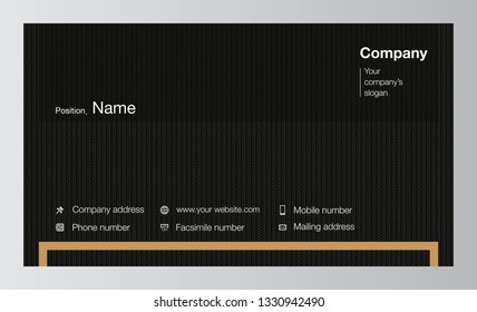 Modern business card template design. With inspiration from the abstract. Contact card for company. Vector illustration