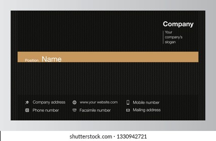 Modern business card template design. With inspiration from the abstract. Contact card for company. Vector illustration