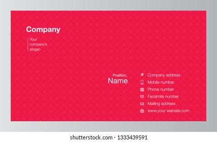 Modern business card template design. With inspiration from the abstract. Contact card for company. Vector illustration