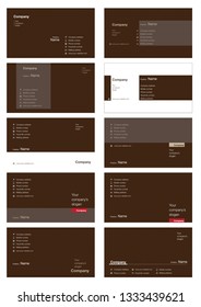 Modern business card template design. With inspiration from the abstract. Contact card for company. Vector illustration