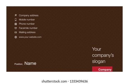 Modern business card template design. With inspiration from the abstract. Contact card for company. Vector illustration