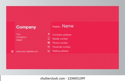 Modern business card template design. With inspiration from the abstract. Contact card for company. Vector illustration. 