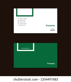 Modern business card template design. With inspiration from the abstract. Contact card for company. Vector illustration.