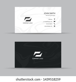 Modern business card template design. Vector illustration.