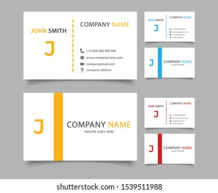 Modern business card template design. With inspiration from the abstract.