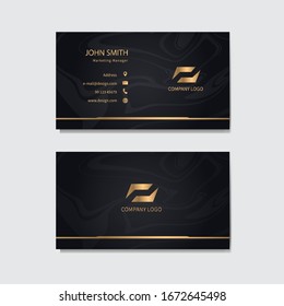 Modern business card template design. Vector illustration.