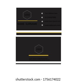 Modern business card template design.