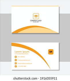 Modern business card template design. With inspiration from the abstract. Contact card for company.