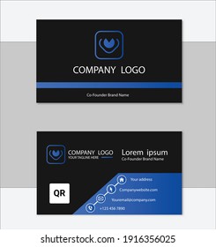 Modern business card template design. With inspiration from the abstract. Contact card for company.