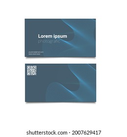 Modern business card template design. With inspiration from the abstract. Contact card for the company.