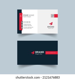 Modern business card template design Premium Vector