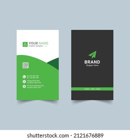 Modern business card template design Premium Vector