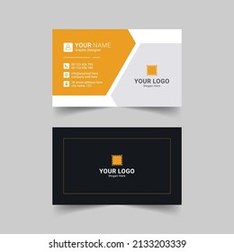 Modern business card template design vector