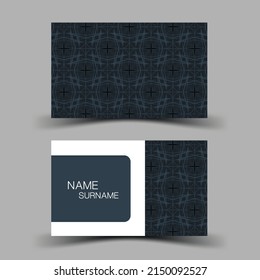 Modern business card template design. With inspiration from the abstract. On the gray background. Vector illustration EPS10. 