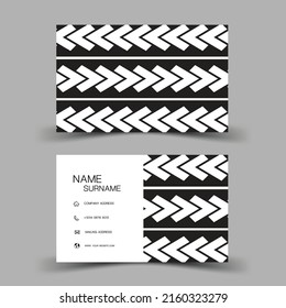 Modern business card template design. With inspiration from the abstract. On the gray background. Vector illustration EPS10. 