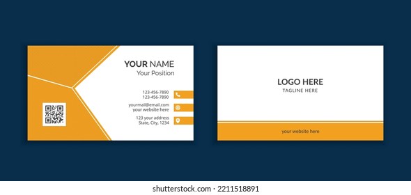 Modern business card template design