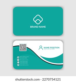 Modern business card template design , creative business card template design with mockup.