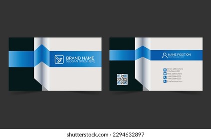 Modern business card template design 