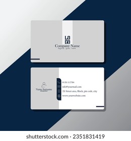 Modern business card template design. With inspiration from the abstract
