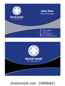 Modern business card template design 