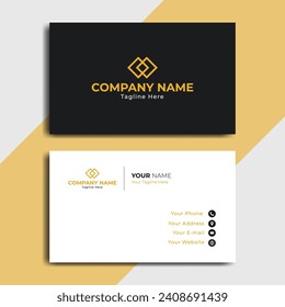 Modern business card template design