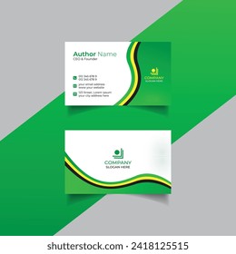 Modern business card template design or vector clean style visiting card design