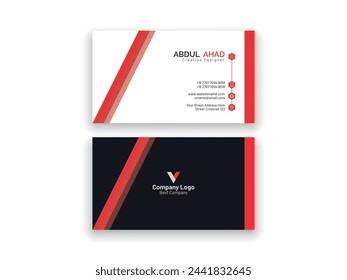 Modern business card template design