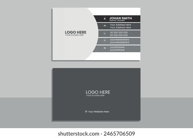 Modern business card template design. With inspiration from the abstract. Contact card for company. 