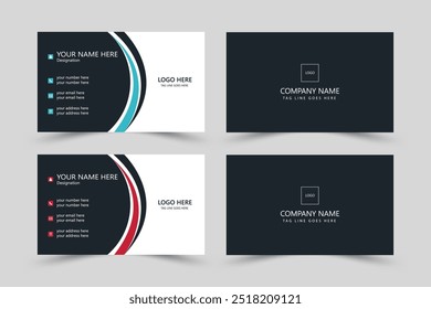Modern business card template design