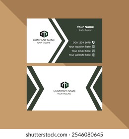 Modern business card template design