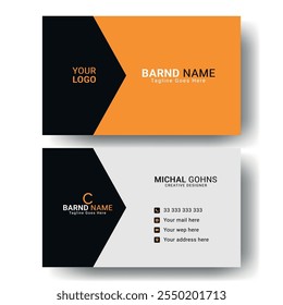 Modern business Card Template Design.