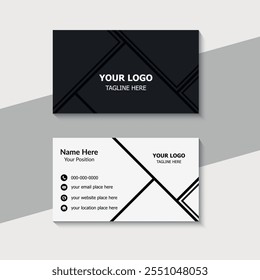 Modern business card template design