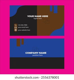 modern business card template and design